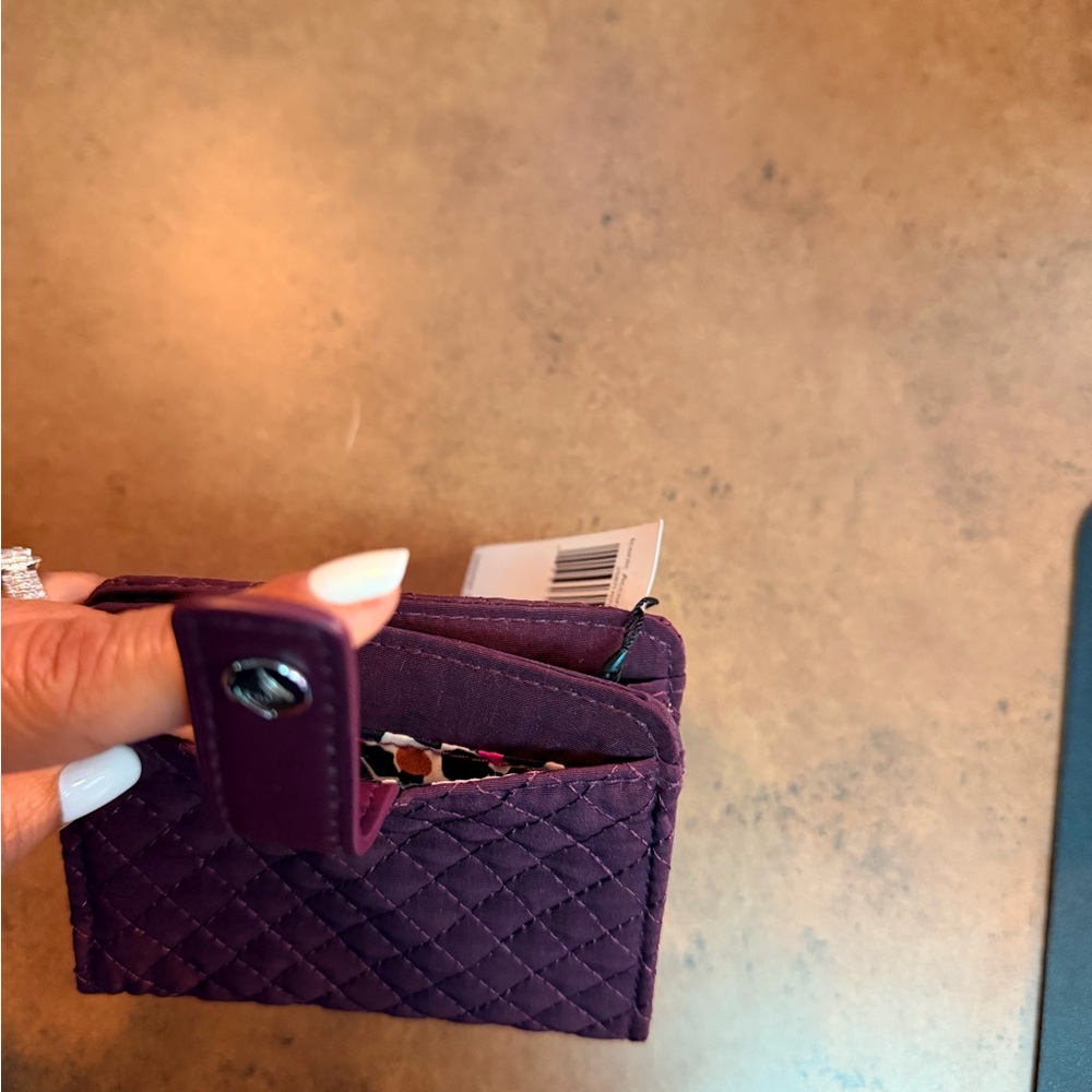 Vera Bradley Quilted Burgundy Wallet - Picture 6 of 7
